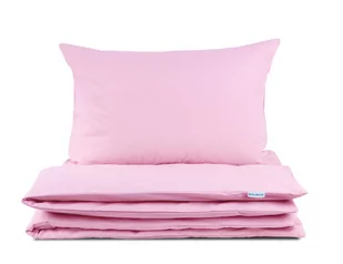 Pościel niemowlęca 90x120 bawełniana różowa z plecaczkiem - Pościel dla dzieci Pościel niemowlęca 90x120 bawełniana różowa z plecaczkiem - Pościel dla dzieci - miniaturka - grafika 1