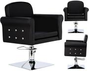 Fotele fryzjerskie - Fotel fryzjerski Milo hydrauliczny obrotowy do salonu fryzjerskiego krzesło fryzjerskie - miniaturka - grafika 1
