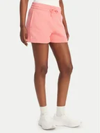 Spodenki damskie - Under Armour Szorty sportowe Rival Fleece Short 1382723 Różowy Loose Fit - miniaturka - grafika 1
