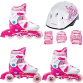 Rolki - Rolko-Wrotki 3w1 Croxer Missy 35-38 / Kask Silky M / Ochraniacze Fibre M - miniaturka - grafika 1