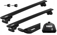 Boxy dachowe - Bagażnik dachowy Thule Evo 7104 stopy + belki czarne Thule 108cm - miniaturka - grafika 1