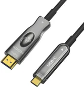 Kable - Kabel Claroc USB-C - HDMI 4K 60 Hz 10 m (CLAROC-USBC-HDMI-10M) - miniaturka - grafika 1