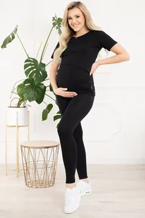 Odzież ciążowa - Legginsy ciążowe Gaja z zakładką pod brzuchem - grafika 1