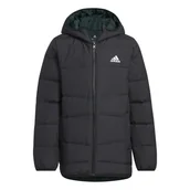 Kurtki damskie - Kurtka z kapturem dziecięca adidas FROSTY WINTER czarna HM5205-134 - Adidas - miniaturka - grafika 1