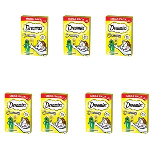 Przysmak dla kotów Dreamies Creamy Mega Pack, kocimiętka, ser, 84 x 10 g - Przysmaki dla kotów - miniaturka - grafika 1