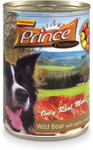 Prince Premium Dog Dzik, jabłka, mango Puszka 400g 12110 - Mokra karma dla psów - miniaturka - grafika 3