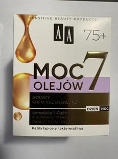 AA MOC 7 OLEJÓW Krem 75+ regenerujący 50ml - Kremy do twarzy - miniaturka - grafika 1