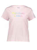 Koszulki i topy damskie - Pepe Jeans Koszulka w kolorze jasnoróżowym - miniaturka - grafika 1
