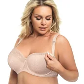 Biustonosze ciążowe - Gorsenia MK14 Mey beżowy Biustonosz do karmienia 95E Semi Soft - miniaturka - grafika 1