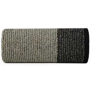 Ręcznik EUROFIRANY Leon Czarno-stalowy 50 x 90 cm - Ręczniki - miniaturka - grafika 1