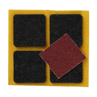 PODKŁADKI POD MEBLE KRZESŁA FILCOWE KWADRAT 4 SZT SAMOPRZYLEPNE FILC GRUBE - Meble modułowe i akcesoria - miniaturka - grafika 1