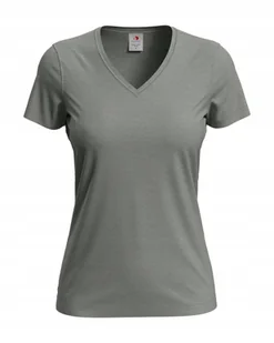 Koszulka damska T-shirt damski Stedman V-neck ST2700 Grey Heather XL - Koszulki i topy damskie - miniaturka - grafika 1