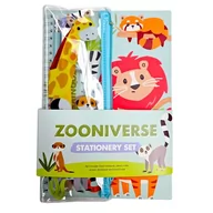 Piórniki - Zestaw papierniczy Notes kołowy piórnik ołówek linijka gumka i temperówka Zwierzęta Zoo - miniaturka - grafika 1