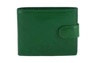 Portfel męski skórzany Barberini's - Zielony ciemny - Portfele - miniaturka - grafika 1