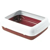 Kuwety dla kotów - Kuweta Pussy Happet M czerwona - miniaturka - grafika 1