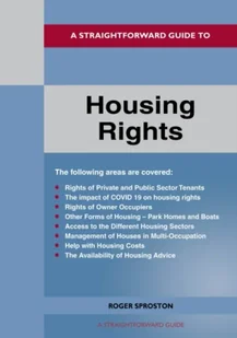 A Straightforward Guide To Housing Rights: Revised Edition 2022 - Książki obcojęzyczne o biznesie i marketingu - miniaturka - grafika 1