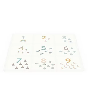 Play & Go - Dwustronna mata piankowa i pudełko na zabawki 2w1 EEVAA - Cyferki - Maty piankowe - miniaturka - grafika 1