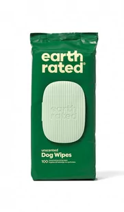 EARTH RATED Chusteczki Kompostowalne Bezzapachowe 100szt. - Woreczki na psie odchody - miniaturka - grafika 1
