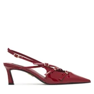 Sandały damskie - Sandały Steve Madden Liana SM11003386 Bordowy - miniaturka - grafika 1