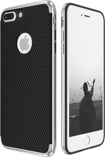 Hybrydowe silikonowe etui na telefon komórkowy Apple iPhone 6 / 6s Case Cover Bag Silver - Etui i futerały do telefonów - miniaturka - grafika 1