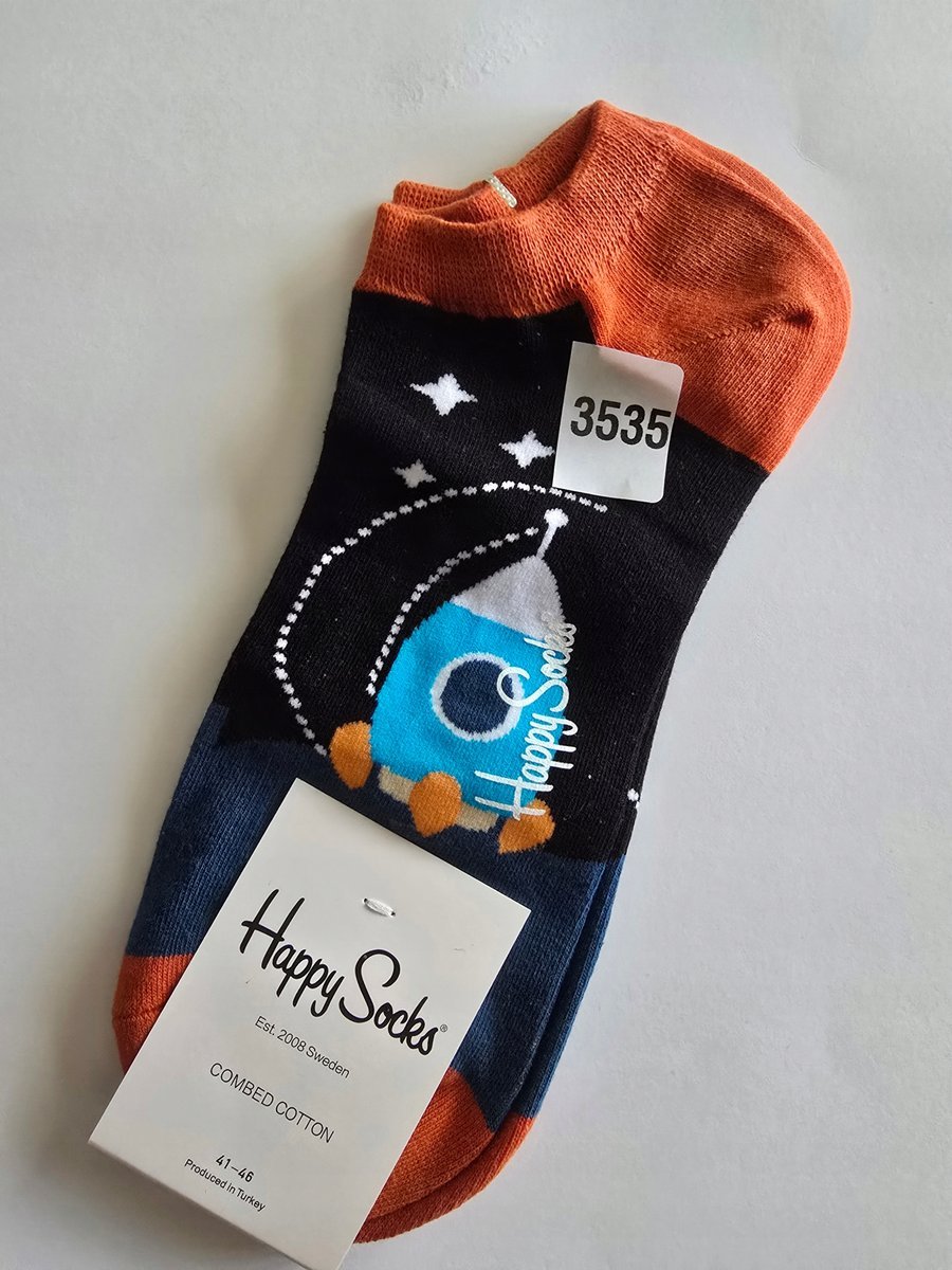 Kolorowe skarpety Happy Socks stopki unisex rozmiar 41-46 (3535)