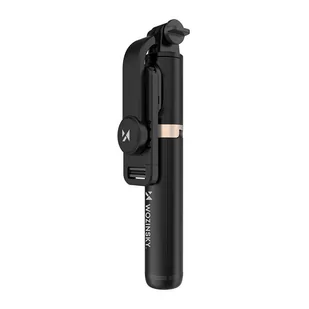 Wozinsky Selfie Stick Tripod teleskopowy statyw kijek do zdjęć + pilot Bluetooth czarny (WSSTK-01-BK) - Selfie stick - miniaturka - grafika 2