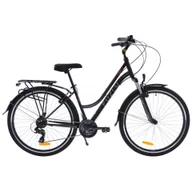 Rowery - Rower trekkingowy 28 Fuzlu Core Lady amor. 18" czarny/czerwony/biały - miniaturka - grafika 1