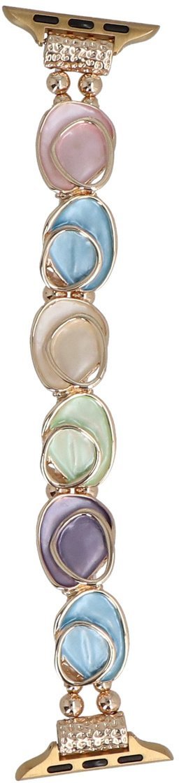 GlacierX bransoleta do smartwatcha Gleam Orbit Stretch Bracelet Pastel Gold do Apple Watch 38/40/41mm Złoto-Pastelowa