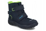 Śniegowce damskie - SUPERFIT GRANATOWE ŚNIEGOWCE DZIECIĘCE Z ZIELONĄ WYŚCIÓŁKĄ 37 6_A - miniaturka - grafika 1