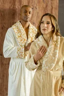 Szlafroki damskie - Abyss & Habidecor Szlafrok Sauvage Gold - miniaturka - grafika 1