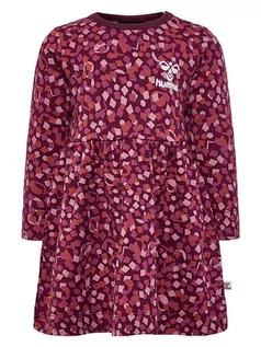 Sukienki i spódniczki dla dziewczynek - Hummel Sukienka "Cofetti" w kolorze różowo-czerwonym - grafika 1