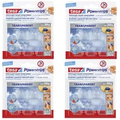 Inne mocowania - Haczyki Samoprzylepne Tesa Do Ozdób Przezroczyste X 4 Opakowania - miniaturka - grafika 1