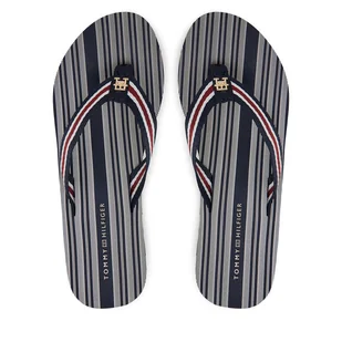 Japonki Tommy Hilfiger FW0FW08371 Granatowy - Klapki i japonki damskie - miniaturka - grafika 1