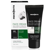 Kremy do twarzy - MACROVITA NAWILŻAJĄCY KREM DO TWARZY DLA MĘŻCZYZN z bawełną i chmielem 50ml - miniaturka - grafika 1