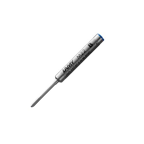 LAMY M 22 wkład 802 – wkład do długopisu z metalu w kolorze niebieskim – szerokość linii B