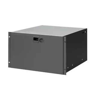Adam Hall 19" Parts 87406 CL - Szuflada w szafie typu Rack 6 U stal z wbudowanym zamkiem szyfrowym 87406CL - Inne akcesoria muzyczne - miniaturka - grafika 1