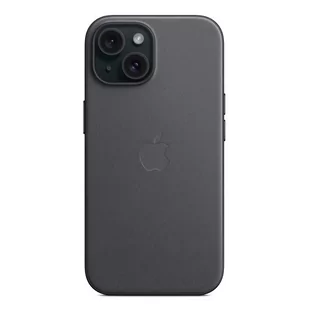Apple FineWoven etui z MagSafe do iPhone 15 (czarny) - Etui i futerały do telefonów - miniaturka - grafika 1