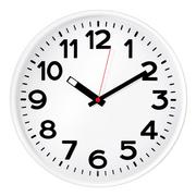 Zegary - Zegar ścienny klasyczny biały 30 cm - miniaturka - grafika 1