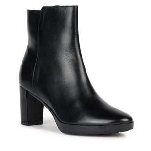 Botki Geox D Walk Pleasure 60 D36TEC 00043 C9999 Czarny - Botki damskie - miniaturka - grafika 1