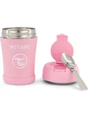 Sztućce dla dzieci - Twistshake Pojemnik termiczny w kolorze jasnoróżowym - 350 ml - miniaturka - grafika 1