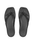 Klapki i japonki damskie - Crocs Japonki Miami Studded Flip 211471 Czarny - miniaturka - grafika 1