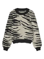 Swetry damskie - Vero Moda Sweter w kolorze beżowym - miniaturka - grafika 1