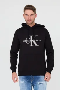 CALVIN KLEIN Czarna bluza z kapturem - Calvin Klein - Bluzy męskie - miniaturka - grafika 1