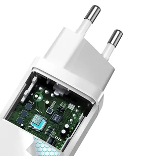 Baseus GaN2 Lite szybka ładowarka sieciowa 65W USB / USB Typ C Quick Charge 3.0 Power Delivery (azotek galu) biały (CCGAN2L-B02) - Ładowarki do telefonów - miniaturka - grafika 8