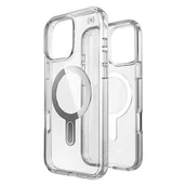 Etui i futerały do telefonów - Speck Presidio Perfect-Clear ClickLock & MagSafe - Etui iPhone 16 Pro Max (Clear / Chrome Finish / Serene Silver) - miniaturka - grafika 1