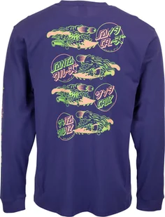 t-shirt męski SANTA CRUZ SLASHER FLIP LS TEE Navy Blue - Koszulki męskie - miniaturka - grafika 1