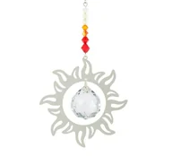 Wyposażenie pokoiku dziecięcego - Kryształowy Łapacz Słońca FLAMING SUN / Płonące Słońce FENG SHUI - CR56 - miniaturka - grafika 1