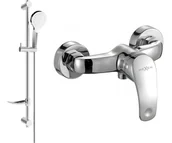 Zestawy baterii łazienkowych - Mexen Fabia DF05 bateria prysznicowa z zestawem prysznicowym, chrom - 74654DF05-00 - miniaturka - grafika 1