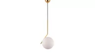 Lampy sufitowe - Lumina Deco Deco NOWOCZESNA LAMPA WISZĄCA BIAŁA SORENTO D20 LDP 1215-200 (WT+GD) - miniaturka - grafika 1