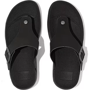 Fitflop Męskie klapki Trakk Ii z klamrą, Czarny, 47 EU - Klapki i japonki męskie - miniaturka - grafika 1